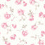 York Chateau Rose Ribbon Rosa Peel & Stick Wallpaper