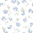 York French Blue Ribbon Rosa Peel & Stick Wallpaper