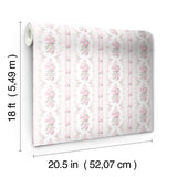 York Pink Parfait Dreamy Days Peel & Stick Wallpaper