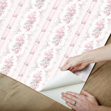 York Pink Parfait Dreamy Days Peel & Stick Wallpaper