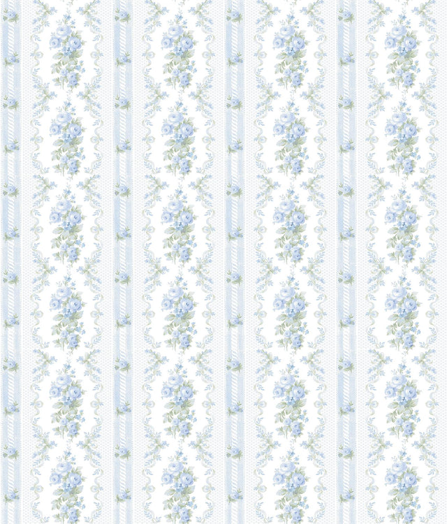 York Sweet Blue Dreamy Days Peel & Stick Wallpaper