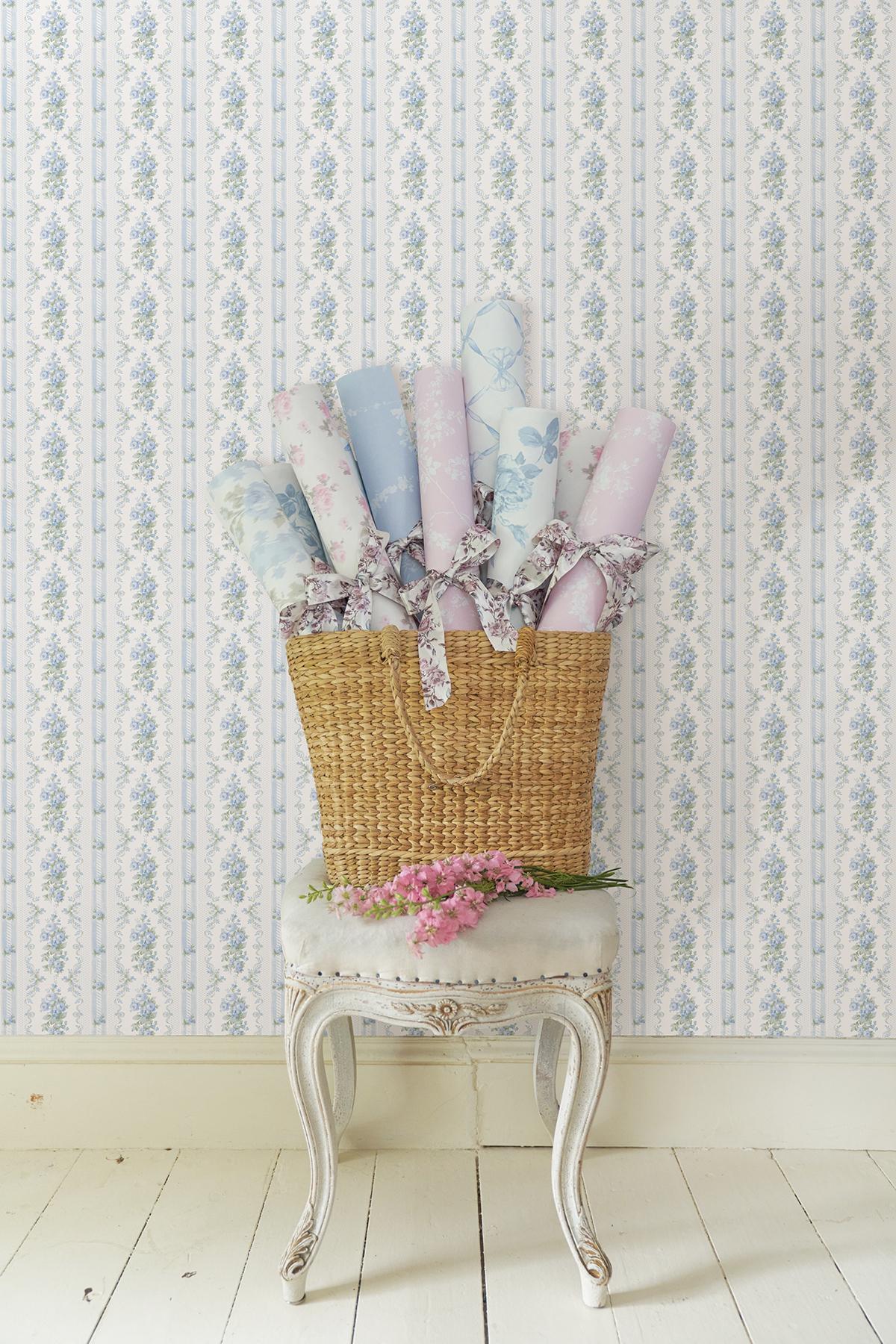 York Sweet Blue Dreamy Days Peel & Stick Wallpaper