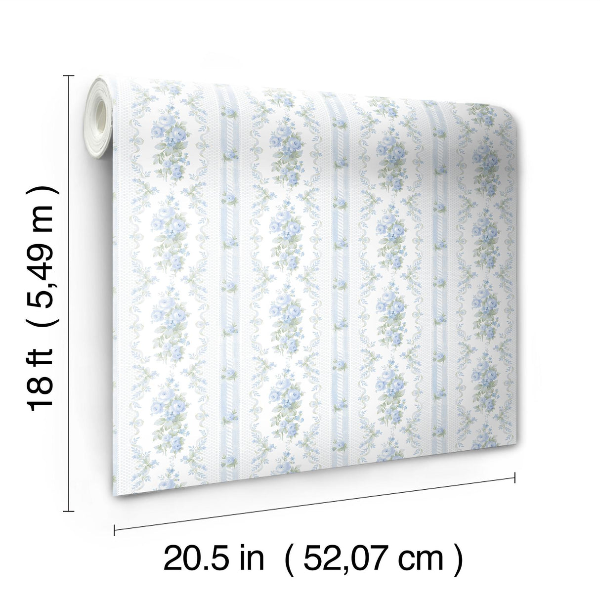 York Sweet Blue Dreamy Days Peel & Stick Wallpaper