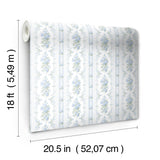 York Sweet Blue Dreamy Days Peel & Stick Wallpaper