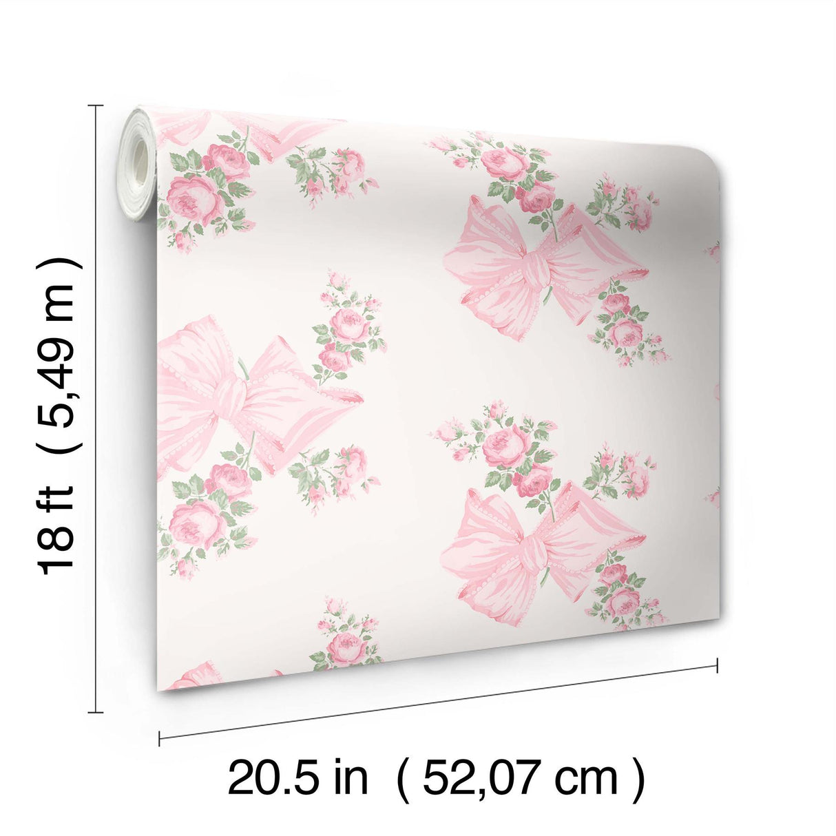 York Rosa Beaux Pink Peel & Stick Wallpaper