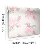 York Rosa Beaux Pink Peel & Stick Wallpaper