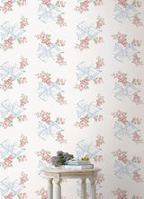 York Rosa Beaux Pastel Blue Peel & Stick Wallpaper