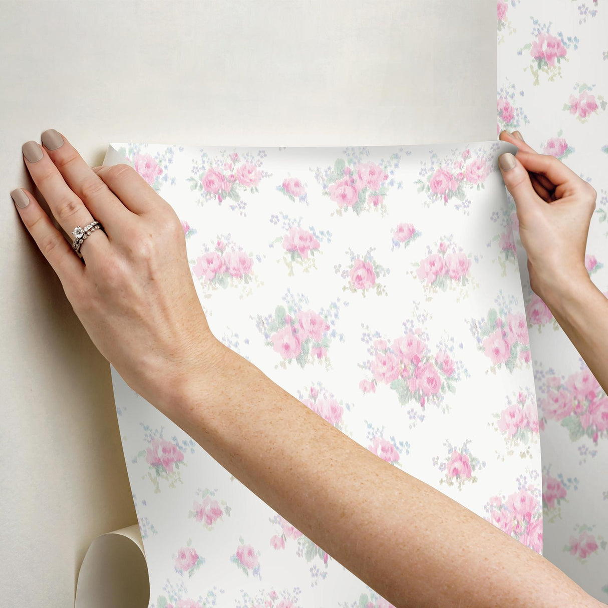 York Pasadena Ikat Breezy Pastel Peel & Stick Wallpaper