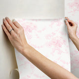 York Champagne Harbor Pink Dream Peel & Stick Wallpaper