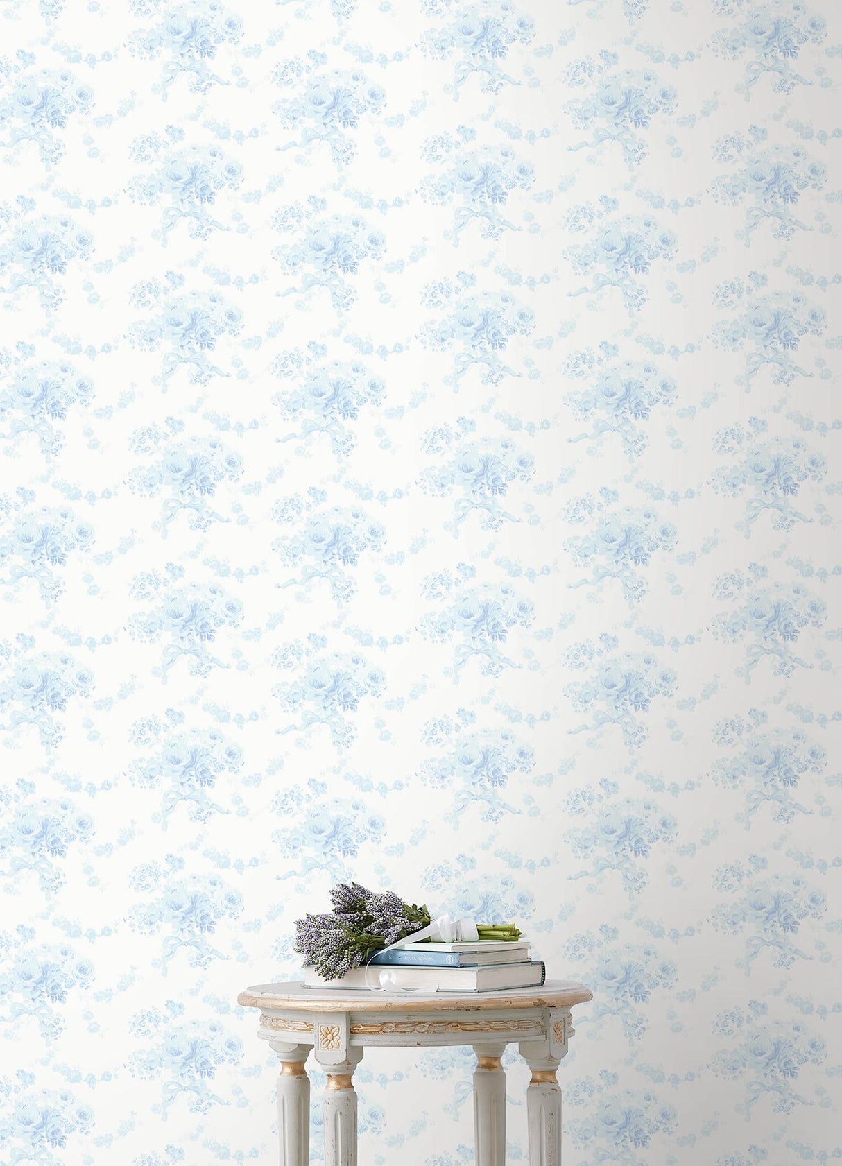 York Champagne Harbor Powdered Blue Peel & Stick Wallpaper