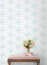 York Champagne Harbor Powdered Blue Peel & Stick Wallpaper