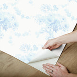 York Champagne Harbor Powdered Blue Peel & Stick Wallpaper