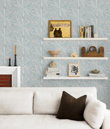 York Grey Blue Sunburst Peel & Stick Wallpaper