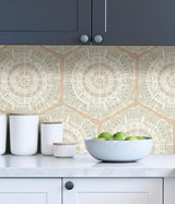York Peach Harmony Peel & Stick Wallpaper