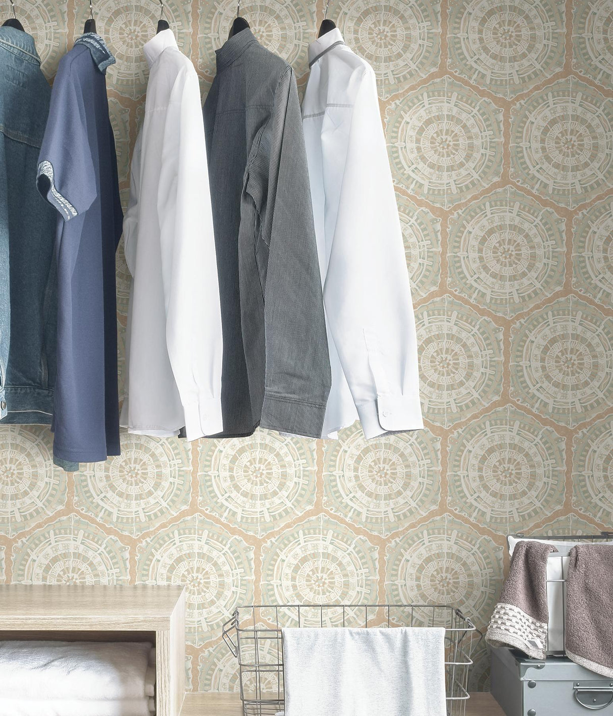 York Peach Harmony Peel & Stick Wallpaper
