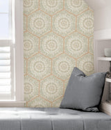 York Peach Harmony Peel & Stick Wallpaper