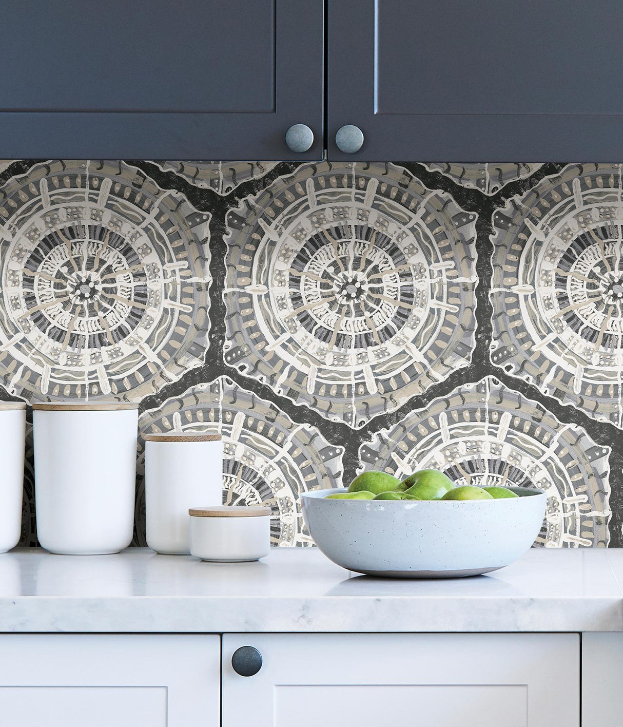 York Charcoal Harmony Peel & Stick Wallpaper