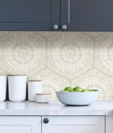 York Cream Harmony Peel & Stick Wallpaper