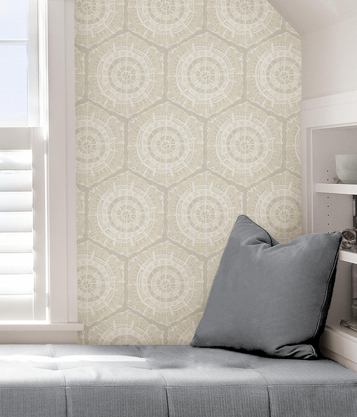 York Cream Harmony Peel & Stick Wallpaper