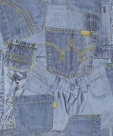 York Inky Denim Jean Pocket Wallpaper