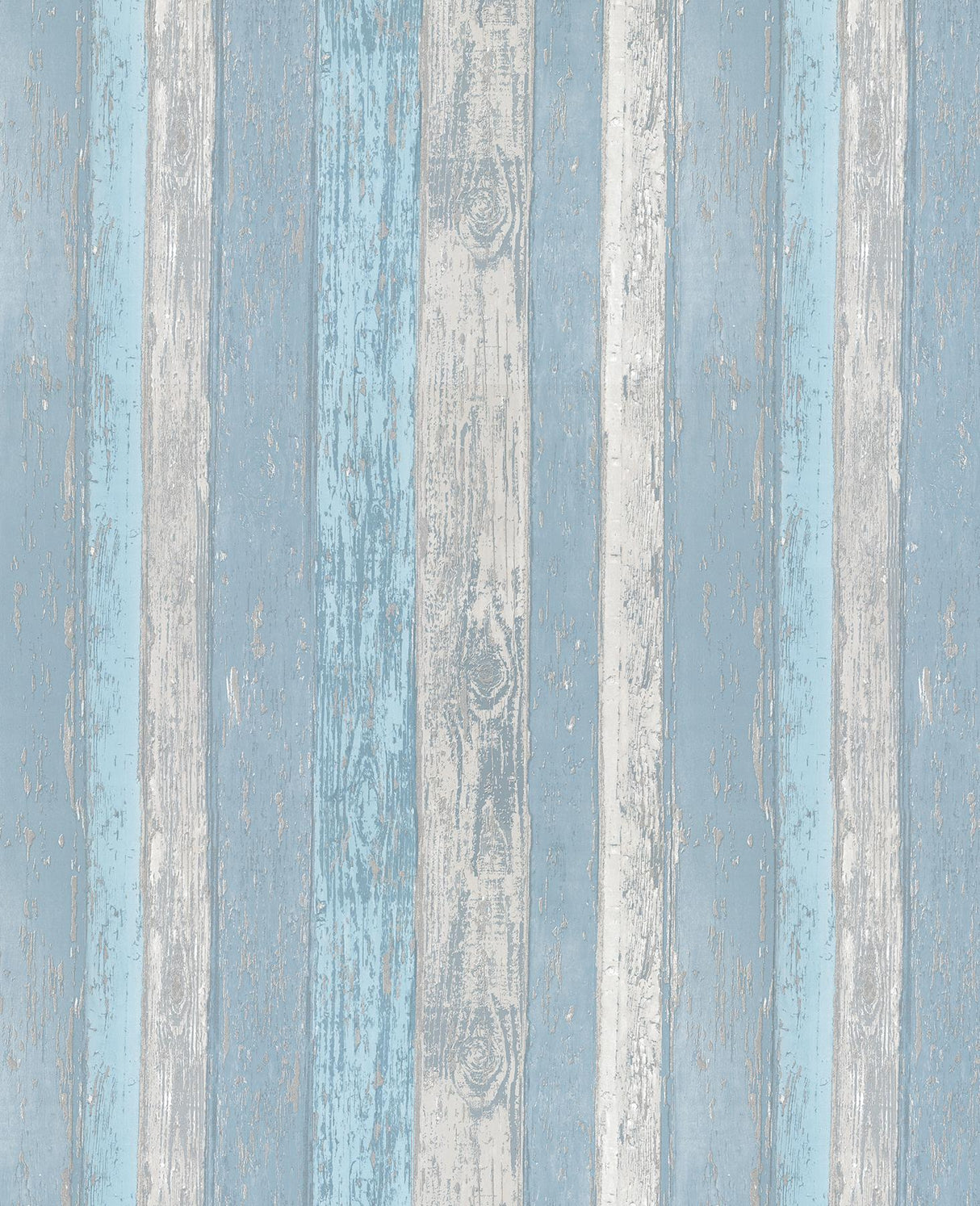 York Cannon Blue Distressed Wood Wallpaper