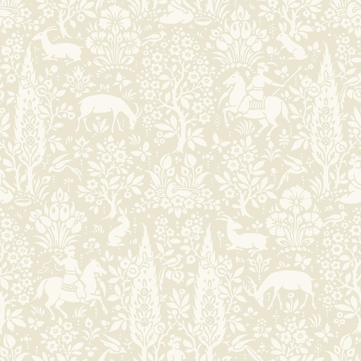 York Sherwood Cream Woodland Wallpaper