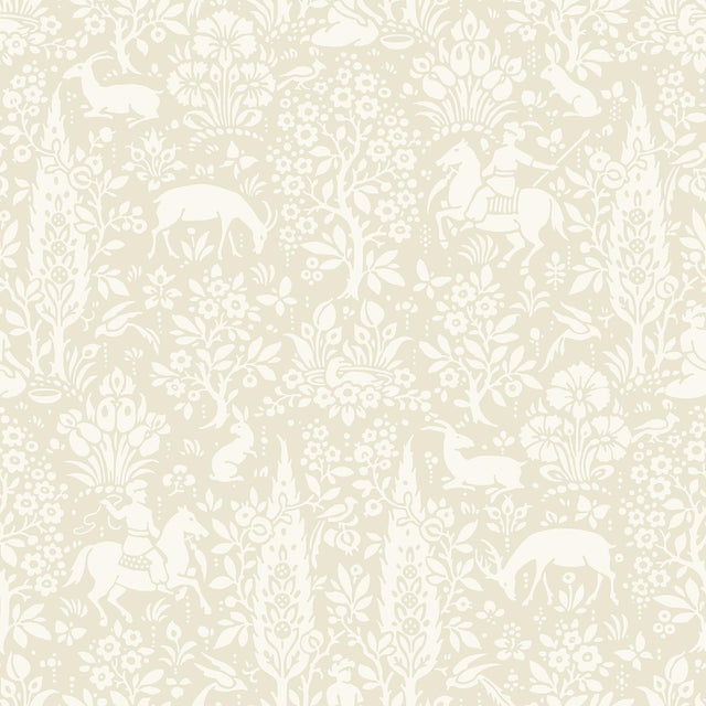 York Sherwood Cream Woodland Wallpaper