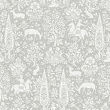 York Sherwood Light Grey Woodland Wallpaper