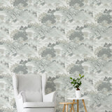 York Ordos Light Green Eastern Toile Wallpaper