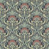 York Donovan Moss Nouveau Floral Wallpaper