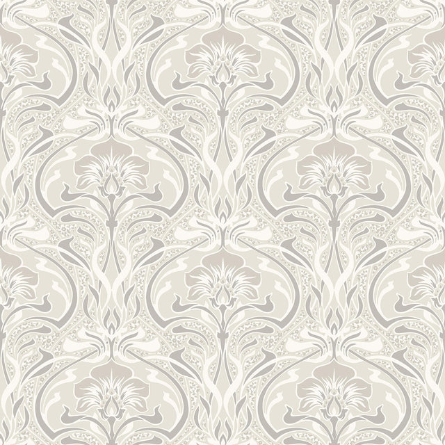 York Donovan Cream Nouveau Floral Wallpaper