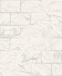 York Mirren Off-White Marble Subway Tile Wallpaper