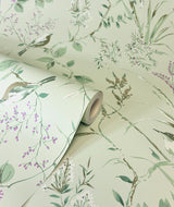 York Mariko Sage Botanical Wallpaper
