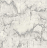 York Aura Silver Marble Wallpaper