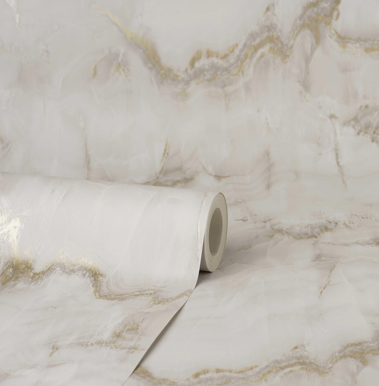York Aura Gold Marble Wallpaper