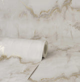 York Aura Gold Marble Wallpaper