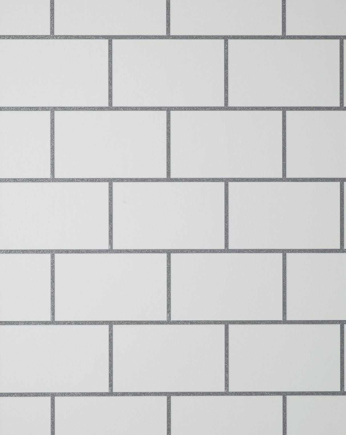 York Metro Silver Tile Wallpaper