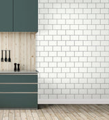 York Metro Silver Tile Wallpaper