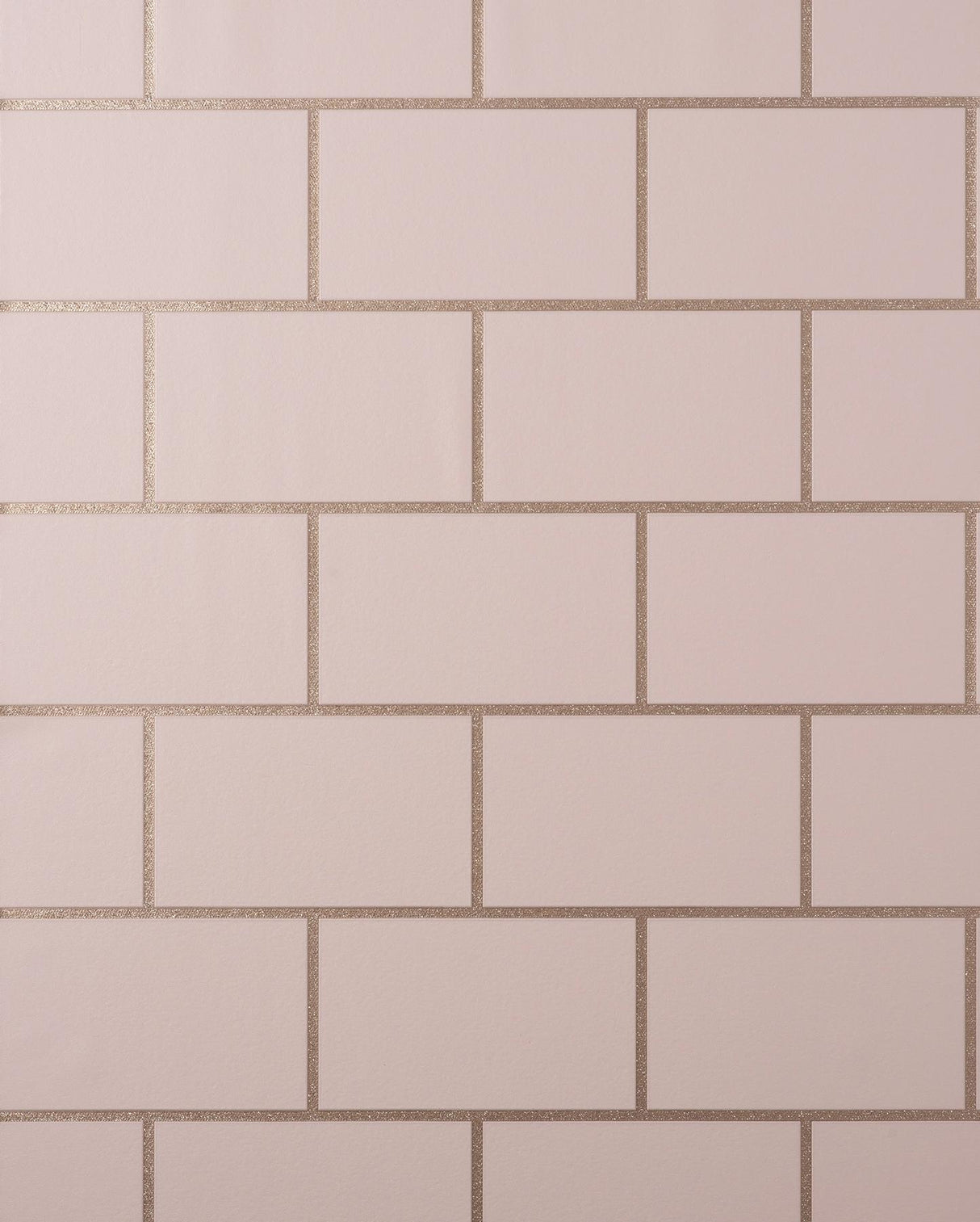 York Metro Rose Gold Tile Wallpaper
