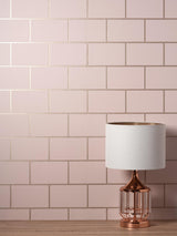 York Metro Rose Gold Tile Wallpaper