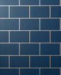 York Metro Navy Tile Wallpaper