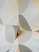York Kirby Mustard Oval Geo Wallpaper