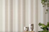 York Kirby Taupe Stripe Wallpaper