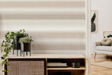 York Kirby Taupe Stripe Wallpaper