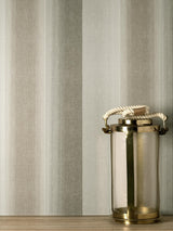 York Kirby Taupe Stripe Wallpaper