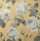 York Eden Mustard Floral Wallpaper
