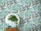 York Eden Grey Tropical Wallpaper