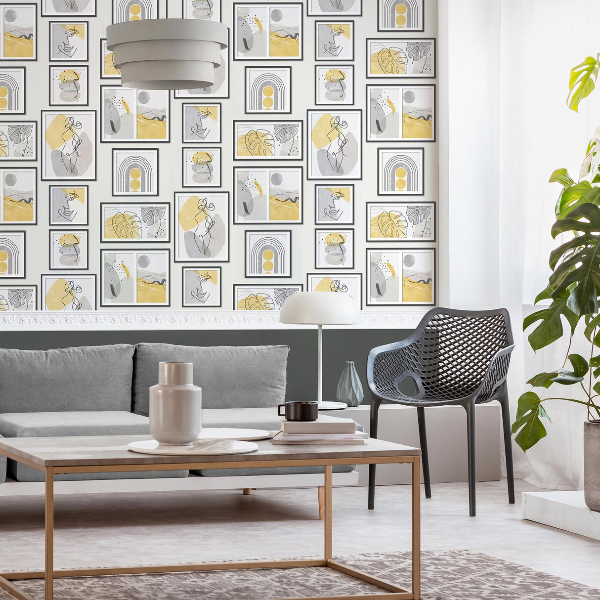 York Krasner Mustard Gallery Wallpaper