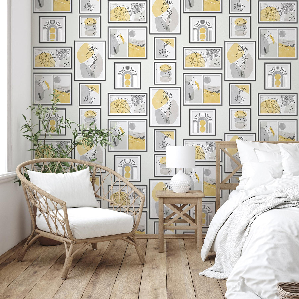 York Krasner Mustard Gallery Wallpaper