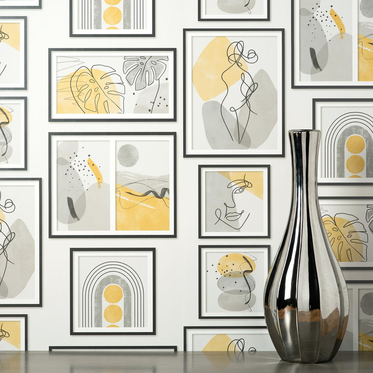 York Krasner Mustard Gallery Wallpaper